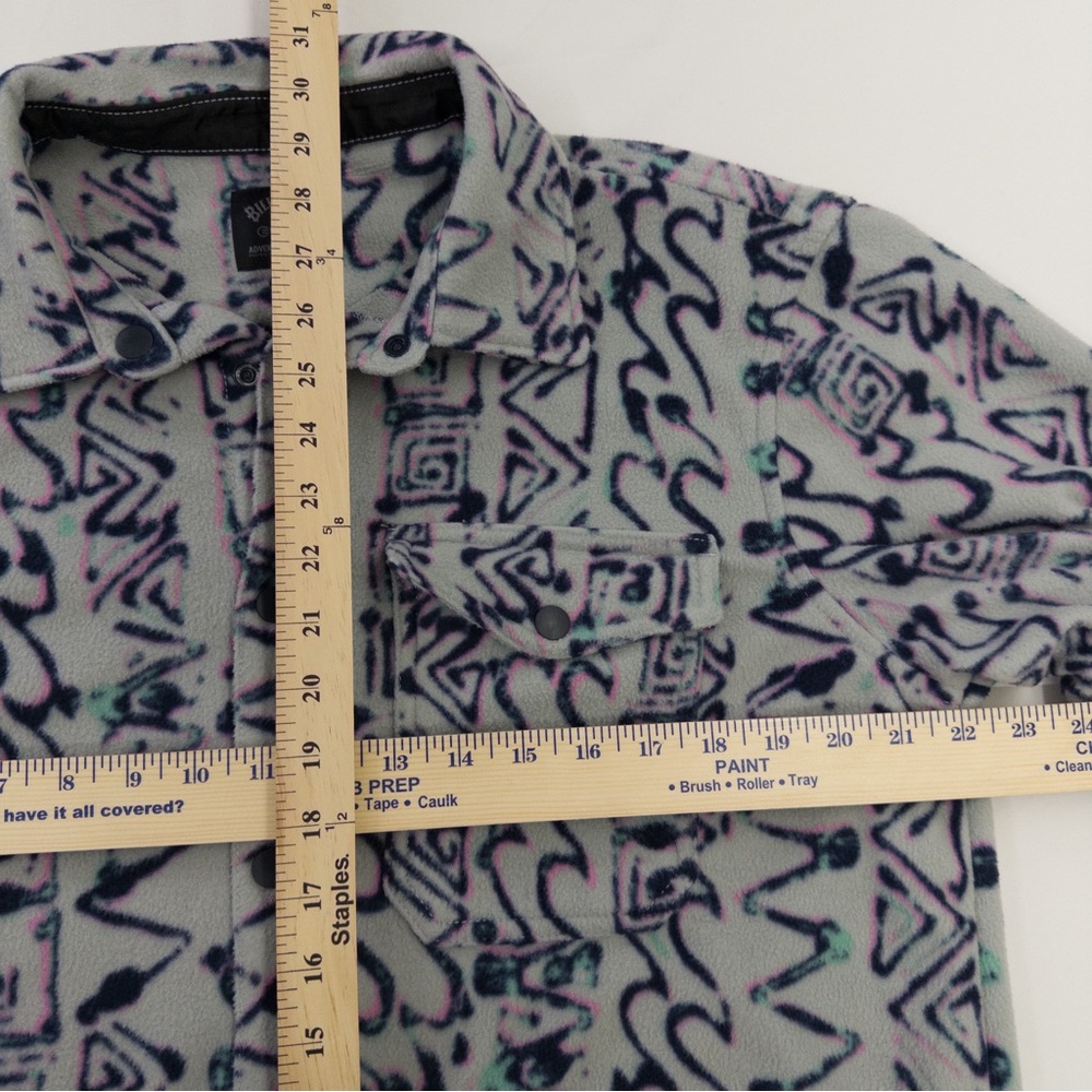 Billabong Adventure Division Furnace Flannel Fleece Overshirt in Cement Size L - Picture 14 of 15